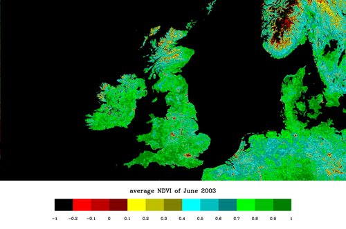 Mapa satelital NDVI